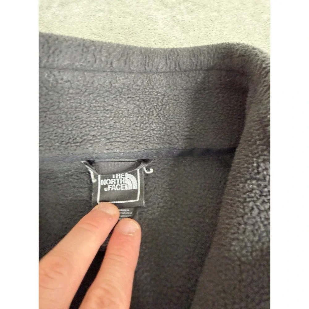 The North Face Full Zip Fleece Jacket Men's Size Large Black Outdoor
